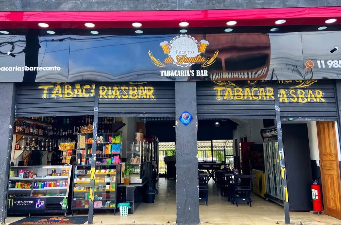 Fachada da Tabacaria Bar Recanto da Família