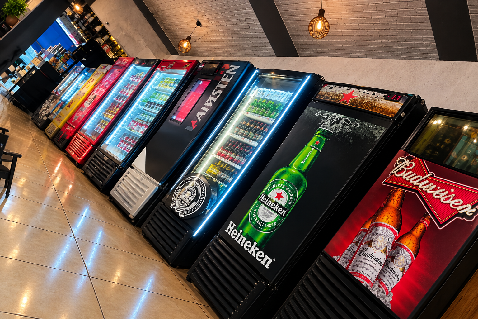 Geladeira de bebidas do Recanto da Família